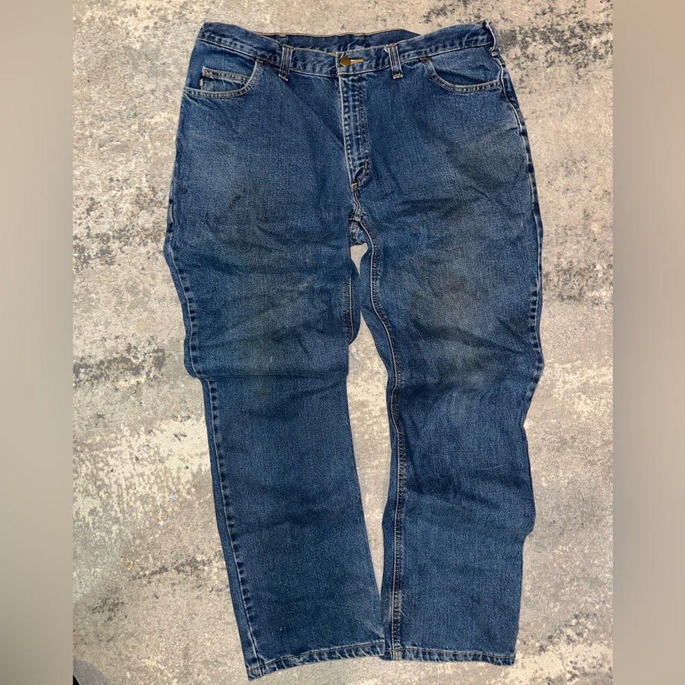 Carhartt Men's Blue Relaxed Fit Jeans